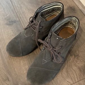 Toms Dark Gray Ankle Boots